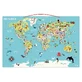 Magnetic World Map, English