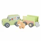 Holztransporter für den Transport von Nutztieren, Orange Tree Toys