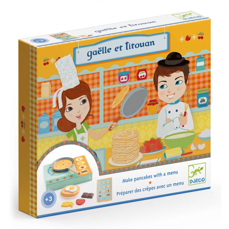 Gaelle y Titouan, juego de crepes Djeco