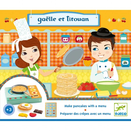 Gaelle y Titouan, juego de crepes Djeco