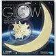 Phosphorescent wall decorations - Moon and stars