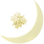 Phosphoreszierende Wanddekorationen - Mond und Sterne