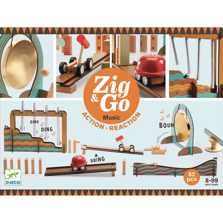 Zig and Go Djeco, set pour les chemins de construction, Musique