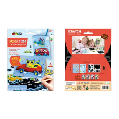 Greeting card shaving and card making set - Cars