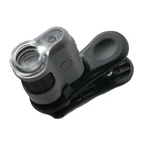 Pocket microscope with smartphone adapter, 20x magnification, MicroMini