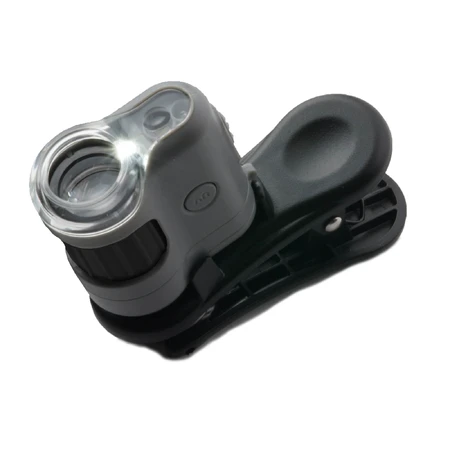 Pocket microscope with smartphone adapter, 20x magnification, MicroMini