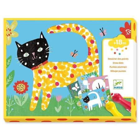 Set creativo Djeco, Baby dibuja con lunares