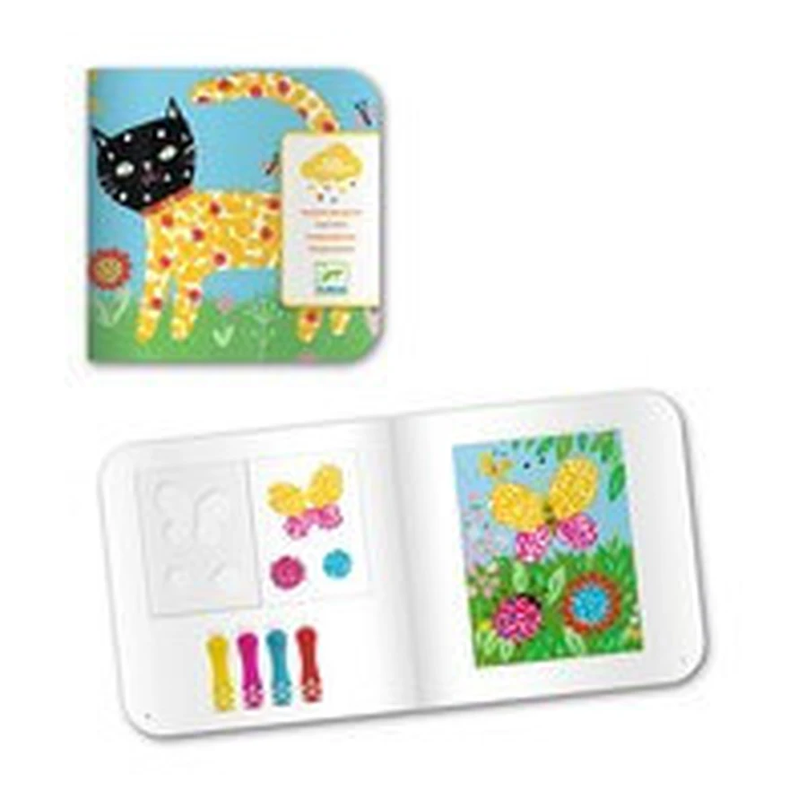 Set creativo Djeco, Baby dibuja con lunares