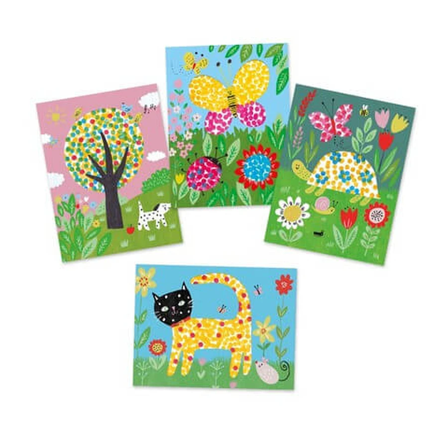 Set creativo Djeco, Baby dibuja con lunares