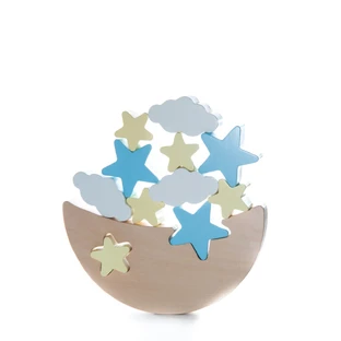 Moon balance game with stars and nuns