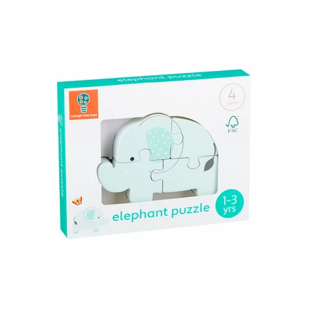 Wooden elephant puzzle, Orange Tree Toys
