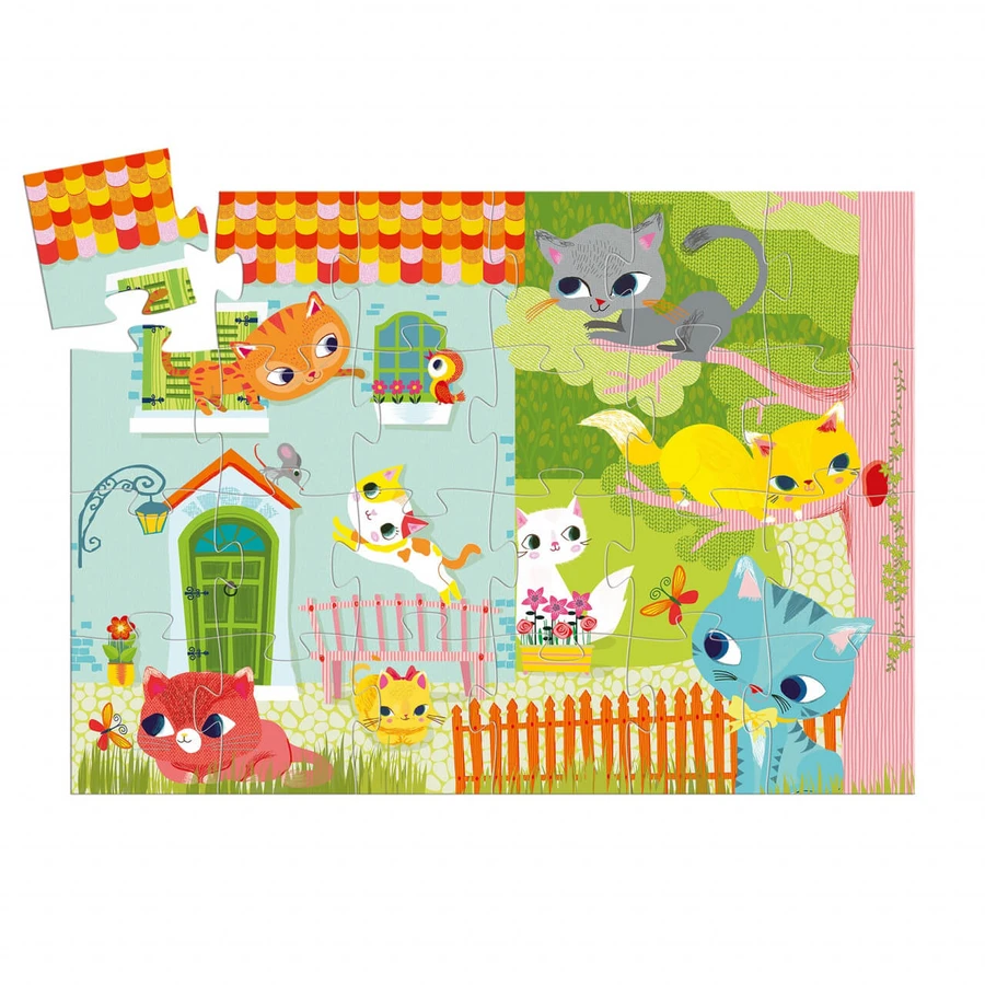 Puzzle Djeco Playful cats