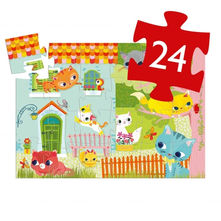 Puzzle Djeco Playful cats