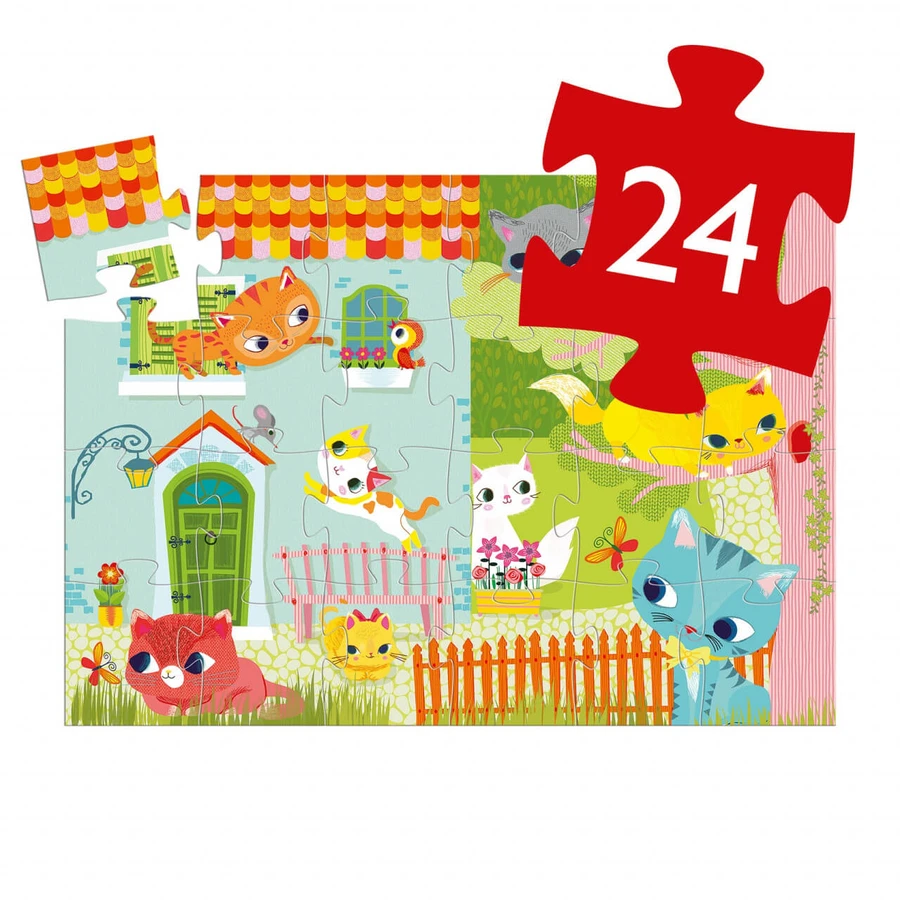 Puzzle Djeco Playful cats