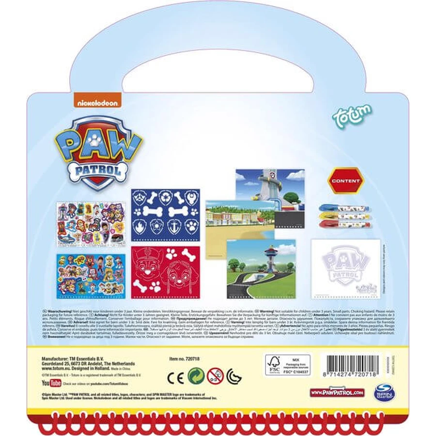 Paw Patrol Puppy Patrol creative activity book, Paw Patrol