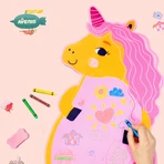 Magnetische Wandtafel - Einhorn
