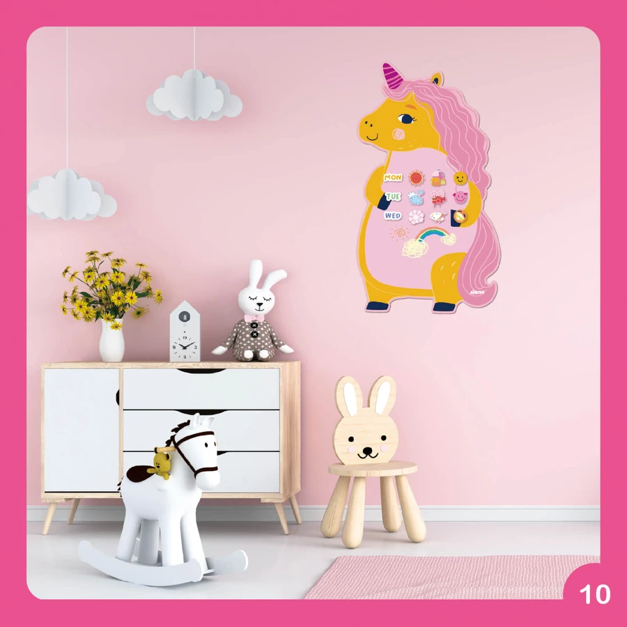 Magnetische Wandtafel - Einhorn
