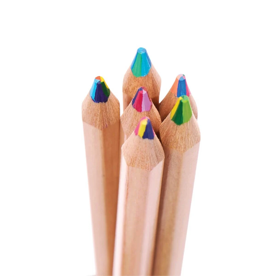 Caleidoscoop veelkleurige potloden, set van 6