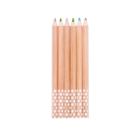 Caleidoscoop veelkleurige potloden, set van 6