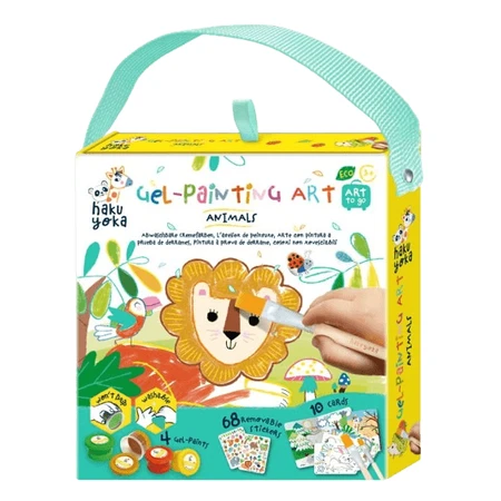 Set de pintura en gel portátil Haku Yoka - Animales