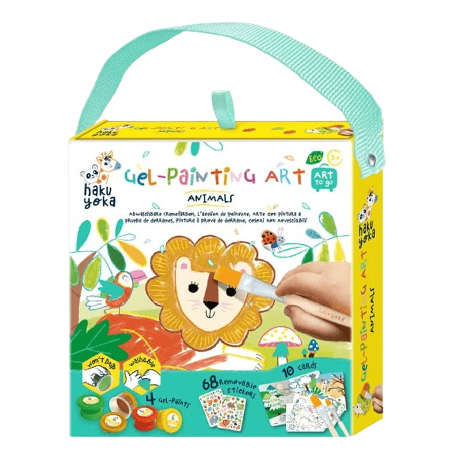 Set de pintura en gel portátil Haku Yoka - Animales