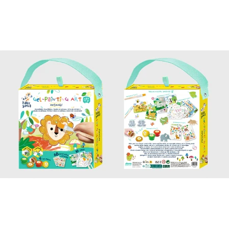 Set de pintura en gel portátil Haku Yoka - Animales