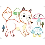 Set de pintura en gel portátil Haku Yoka - Animales