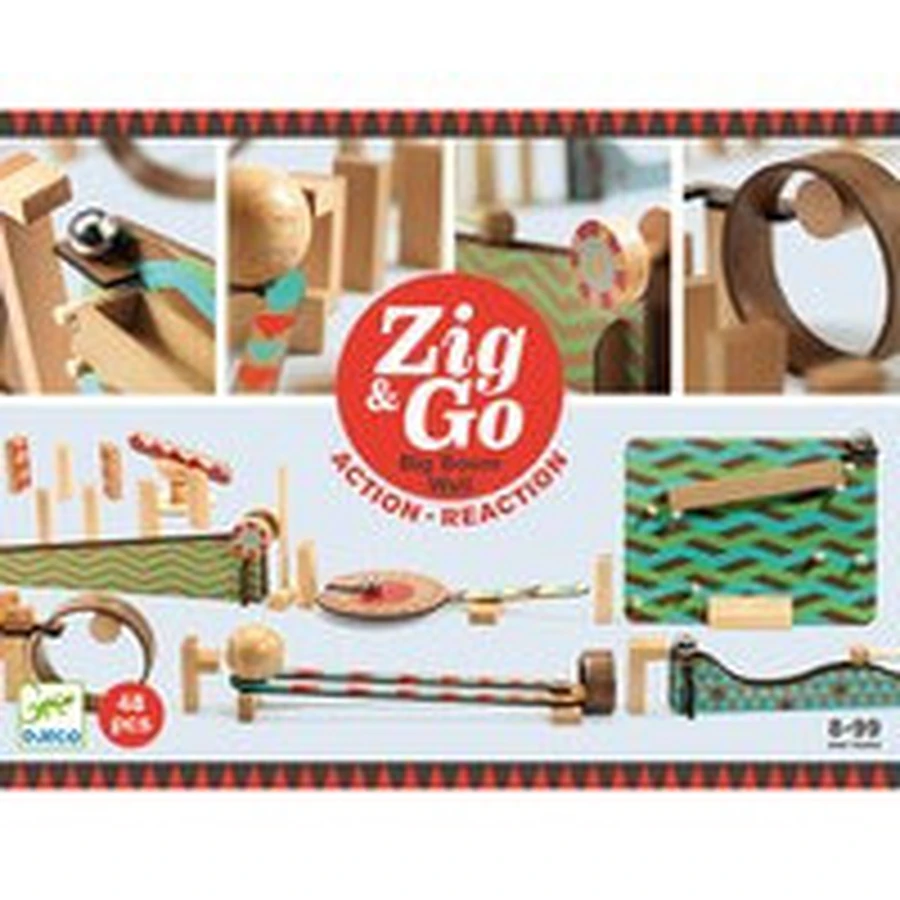 Zig; Go Djeco, juego de construcción, 48 piezas