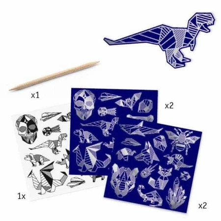 Jeu créatif de grattage de plaques métalliques