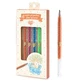 Set of 6 Djeco glitter roll-gel markers