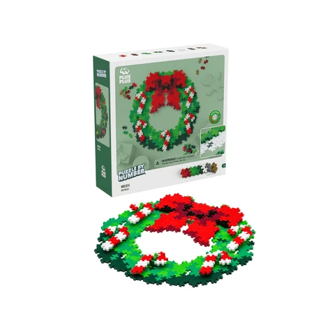 Plus-Plus-Bausatz, 500 Kleinteile, Weihnachtskranz