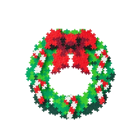 Plus-Plus-Bausatz, 500 Kleinteile, Weihnachtskranz