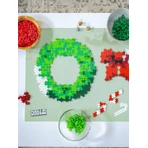 Plus-Plus-Bausatz, 500 Kleinteile, Weihnachtskranz