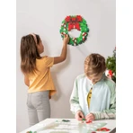 Plus-Plus-Bausatz, 500 Kleinteile, Weihnachtskranz