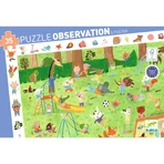 Beobachtungspuzzle Little Friends Garden, Djeco