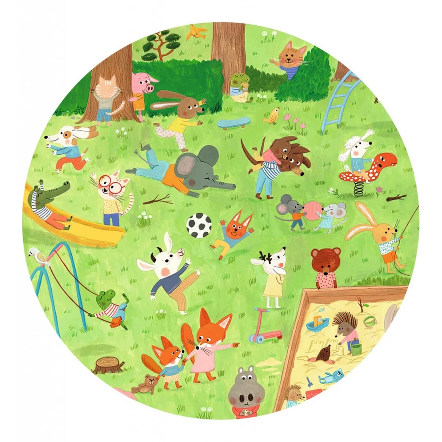 Beobachtungspuzzle Little Friends Garden, Djeco