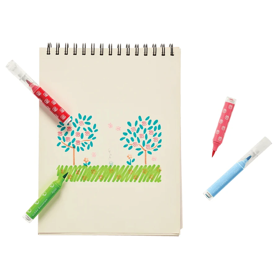 Crayones lavables dobles con sellos Stampables - Set de 18