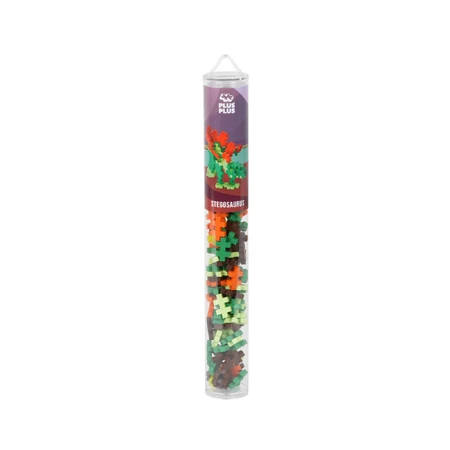 Plus-Plus construction set, tube 100 pieces, Stegosaurus