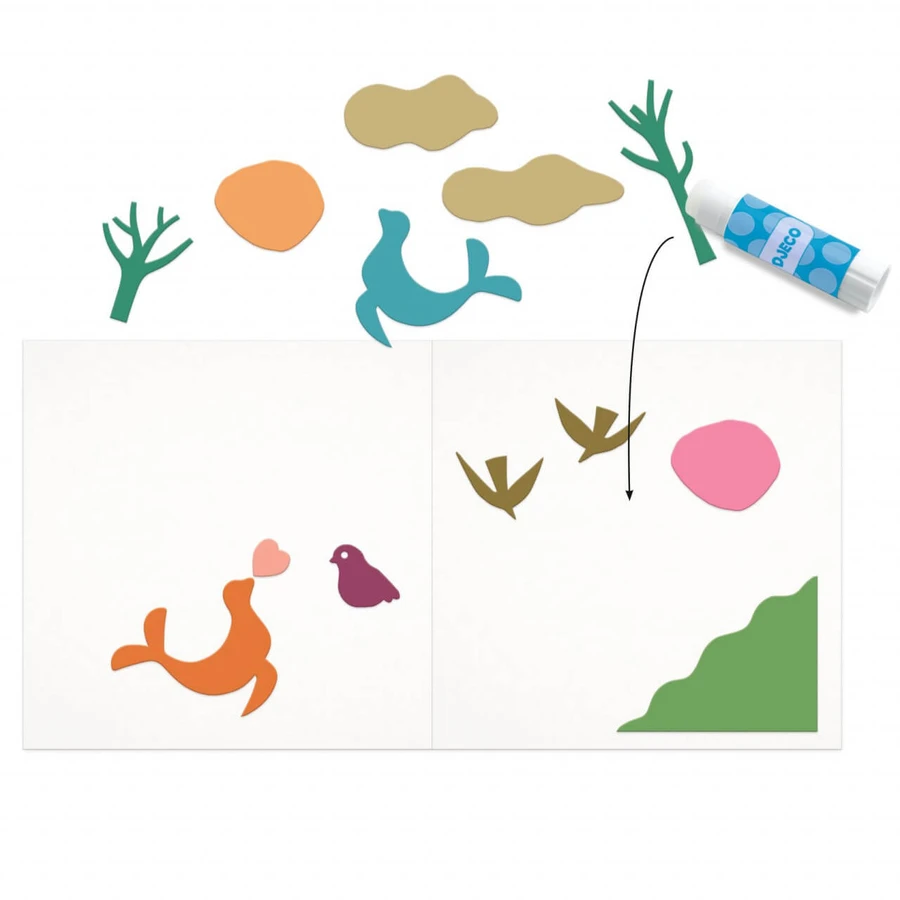 Creative game Little papers, Djeco
