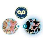 Creative workshop with sand and glitter, Bright animals