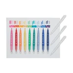 Stamp-A-Doodle Stamp-A-Doodle dubbele krijtjes - set van 9 kleuren en 3 kleurwisselende stempels