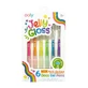 Set of 6 Multi-Surface Neon Gel Pens Jelly Gloss - Vibrant Colors