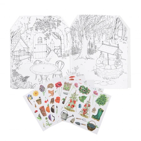 Kleurboek met stickers Tuiniersboek, Moulin Roty