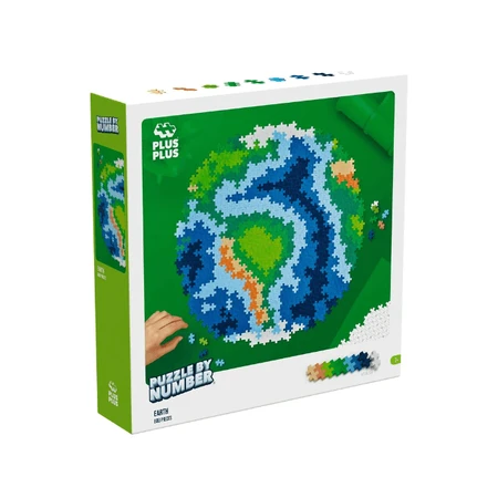 Puzzles numériques Plus-Plus, 800 pièces, Terre