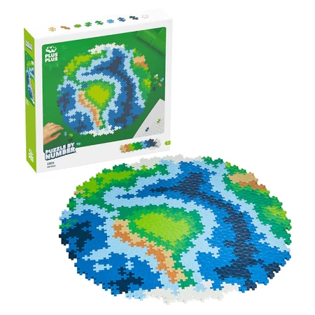 Puzzles numériques Plus-Plus, 800 pièces, Terre