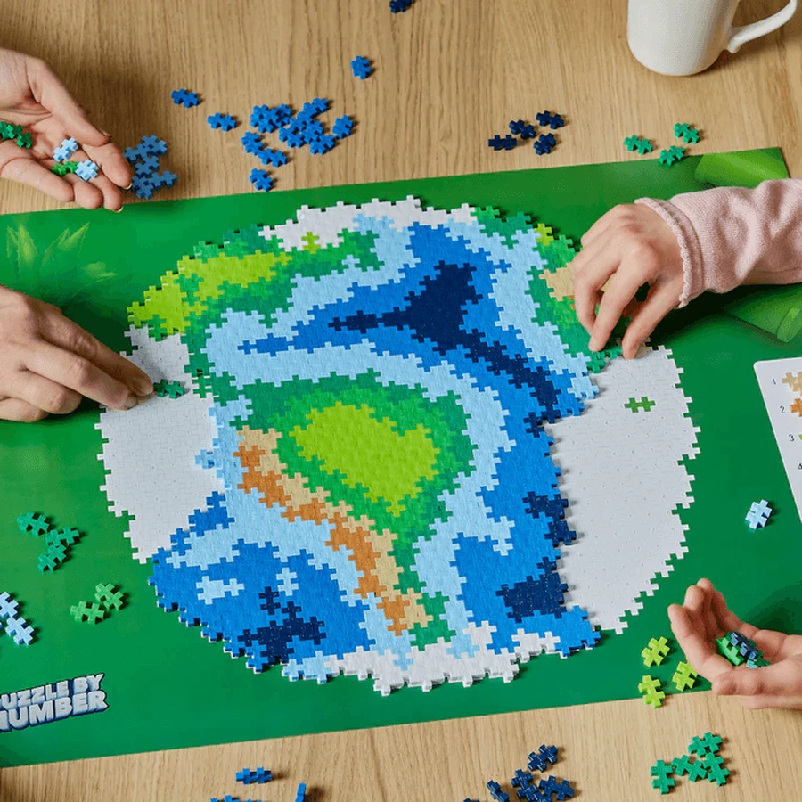 Puzzles numériques Plus-Plus, 800 pièces, Terre