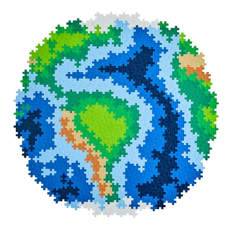 Puzzles numériques Plus-Plus, 800 pièces, Terre