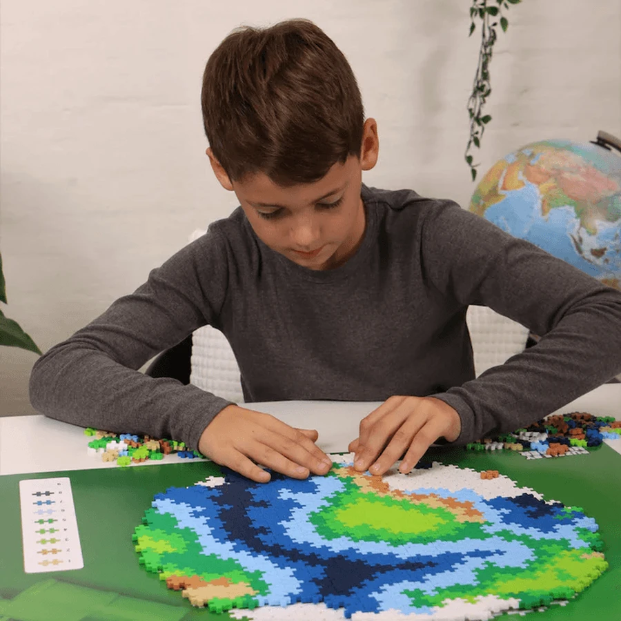 Puzzles numériques Plus-Plus, 800 pièces, Terre