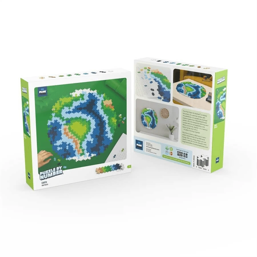 Puzzles numériques Plus-Plus, 800 pièces, Terre