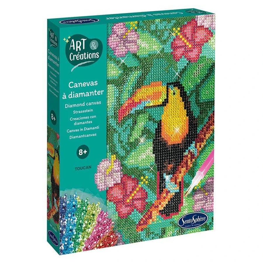 Creative kit with rhinestones, Tucan